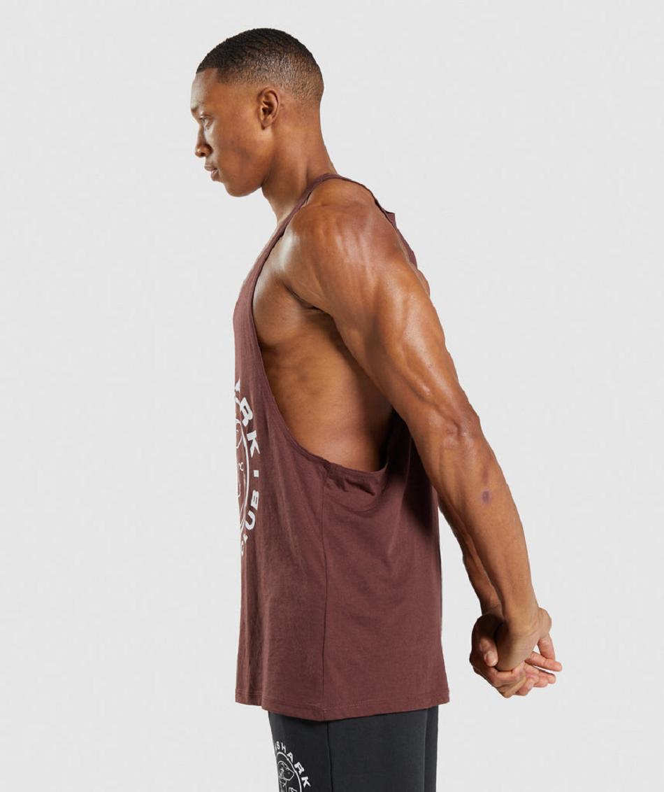 Stringers Męskie Gymshark Legacy Różowe Brązowe | PL 3740JPQ